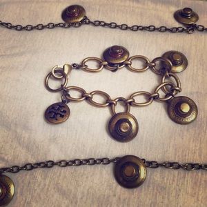 Tory Burch necklace and bracelet matching set